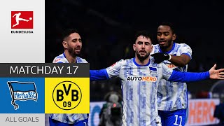 Hertha Triumphs Over BVB  Hertha Berlin  Borussia Dortmund 32  All Goals  Bundesliga 202122 [upl. by Sallad899]