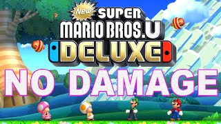 New Super Mario Bros U Deluxe Full Game No Damage [upl. by Saravat]