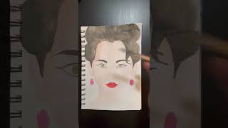 StepbyStep Womens Face Portrait  Watercolor Painting Tutorial [upl. by Elletsyrc]