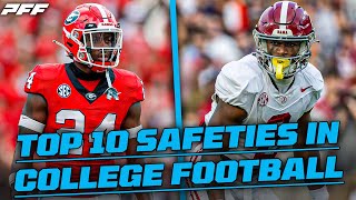 Top10 Safeties in College Football Caleb Downs Malaki Starks amp more [upl. by Olrac]