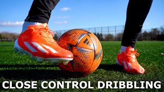 How To Improve Your Close Control Dribbling  Full Individual Dribbling Training Session [upl. by Leohcin157]