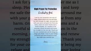 Night prayer for protection nighttimeprayer bedtimeprayer [upl. by Efeek]