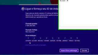 Ativando Windows 8 1 Pro RTM Final PT BR Por Telefone [upl. by Emee]