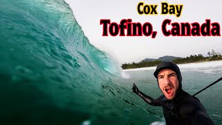 SURFING CANADAS MOST POPULAR WAVE  COX BAY TOFINO RAW POV [upl. by Ayoral166]