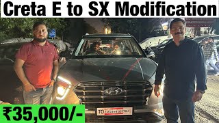 ₹35000 में Creta E Modification with 40 Discount✅ Creta E Base Model Modified [upl. by Lanie]