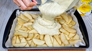 🍎😋Ich habe noch nie so einen leckeren Apfelkuchen gegessen Einfaches und leckeres Rezept [upl. by Ilyk]