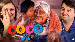 PIXARS COCO 2017 First Time Watching REACTION  Disney [upl. by Hpesoj]