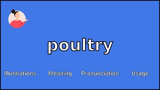 POULTRY  Meaning and Pronunciation [upl. by Heck]