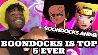 BOONDOCKS IS HOOD ANIME  Synsei  REACTION synsei boondocks reaction makavelitv [upl. by Sinne]