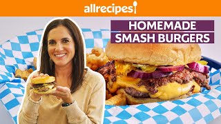 How to Make Homemade Smash Burgers  Get Cookin  Allrecipes [upl. by Collette]