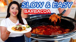 How to make Mexican Homemade Slow cooker Barbacoa Recipe amp SALSA VERDE Cole Slaw TACOS amp BBQ Slider [upl. by Lesoj431]