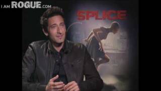 Adrien Brody and Delphine Chanéac of SPLICE [upl. by Yffat]