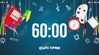 60 Minutes Countdown for Creative Minds  Timer Ends with Alarm ⏰ [upl. by Rheba]