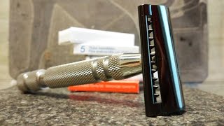 Rasoio di sicurezza  Le 5 lamette preferite per Slant Bar  Wet shaving tips [upl. by Aicinad189]