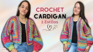 ¿Como tejer chompa MANUALIDADES a crochet para TODAS las tallas [upl. by Airat]