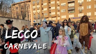 Walk with me the Lecco after Carnevale 2024 [upl. by Aelsel875]