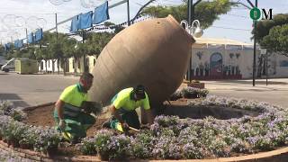 Montaje de las casetas del Real de la Feria de Málaga [upl. by Rus]