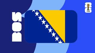 BosniaHerzegovina Bosna i Hercegovina🇧🇦  National enthem  World Cup [upl. by Rieth]