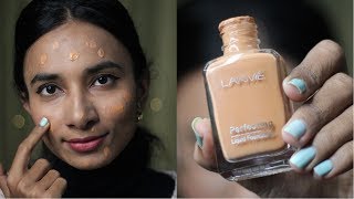 Lakme Perfecting Liquid Foundation Review  CheapAffordable Foundation for Indian Skin [upl. by Ahseena]