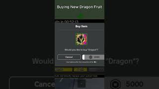 Buying the NEW Dragon Fruit In Blox Fruits newst update bloxfruits roblox [upl. by Killie]