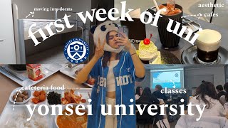 study abroad in seoul  yonsei university dorm movein  first week at yonsei university  uni vlog [upl. by Doti]