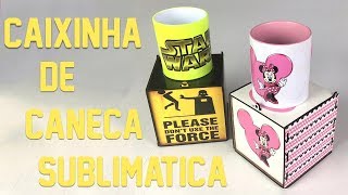 caixa de caneca sublimatica mdf [upl. by Farrah526]