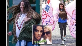 Katie Price clutches cigarette outside pub just 48 hours after dropping out of London Marathon weari [upl. by Iramat]