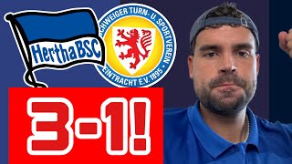 Hertha BSC vs Eintracht Braunschweig 31 01 Analyse amp Spielernoten Wichtiger Sieg [upl. by Notyep]