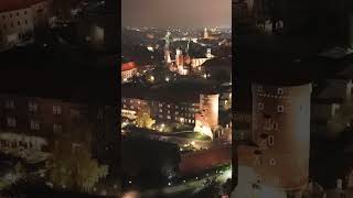 Poland  Cracovia  Wawel wawel night nightlife krakow oldcity [upl. by Hinkel]