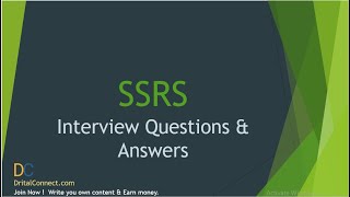 Top 50 SSRS Interview Questions amp Answers for 2021 Part 2 [upl. by Iror]