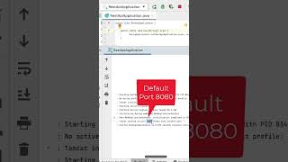 How to change the default port in the Spring Boot application springboot [upl. by Rame]