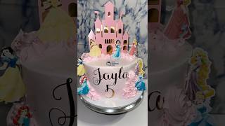 Part 2 Decorando pastel de princesas 👸 music cake cakedecorating cakedesign [upl. by Schach]