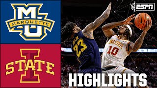 Marquette Golden Eagles vs Iowa State Cyclones  Full Game Highlights  ESPN College Basketball [upl. by Spillihp]