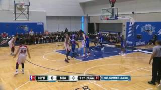 Nigel Hayes 2017 New York Knicks NBA Summer League Highlights  NYC [upl. by Eiramaliehs58]