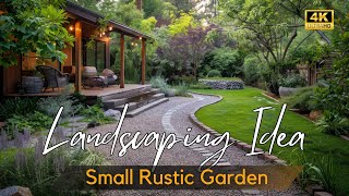 Cozy Backyard Retreat Rustic Small Garden Landscaping Ideas to Transform Your Tiny Outdoor Living [upl. by Urias]