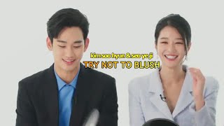 Kim Soo Hyun amp Seo Ye Ji in a Nutshell Try Not To Blush  its okay to not be okay [upl. by Airdnaxila268]