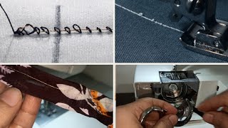 how to repair singer sewing machinehow to solve thread amp loops problem in sewing machine [upl. by Johansen]