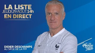 Lannonce de liste et la conférence de presse de Didier Deschamps en replay I Equipe de France 2019 [upl. by Sirk]