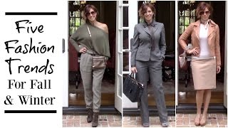 How I Style 5 Top FallWinter 2016 Fashion Trends [upl. by Richter]