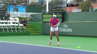 03 06 2010 Peng Shuai practicing at Indian Wells [upl. by Roxie546]