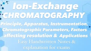 Ion exchange chromatography easy notes  Modern Pharmaceutical Analytical Techniques mpharm bpharm [upl. by Ayle301]