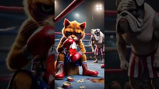 Whiskers Avenges His Father cat ai boxing hero shortsvideo shorts [upl. by Norby15]