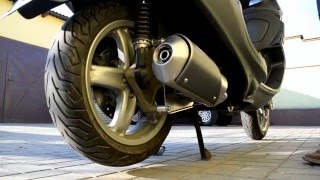 Giannelli Iperscooter vs Original exhaust Piaggio X9 125 Evolution [upl. by Beal]