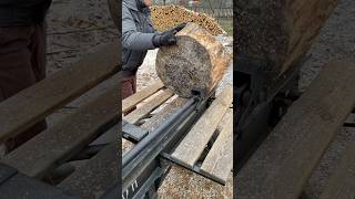 🔥Wood splitter vs Big Log🪵 [upl. by Gargan439]