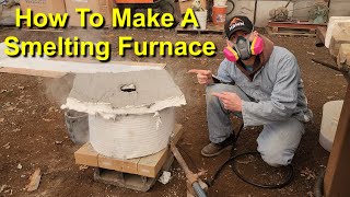 DIY SmeltingMetal Melting Furnace  Easy and Cheap [upl. by Nath]