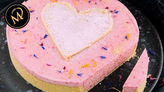 schnelle Philadelphia Himbeer quotno bakequot Torte zum Valentinstag [upl. by Dustie]