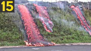 Top 15 Mesmerizing Lava Flows [upl. by Yltnerb114]