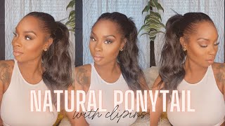 PONYTAIL INSTALL USING CLIP INS [upl. by Annahoj]