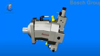 Rexroth hydraulic pump  axial variable displacement piston pump  A6VM series [upl. by Meensat]