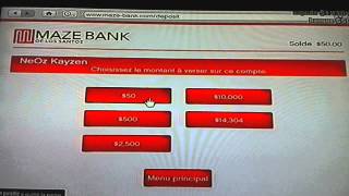 Mettre de largent a la banque en ligne sur GTA V [upl. by Morita]